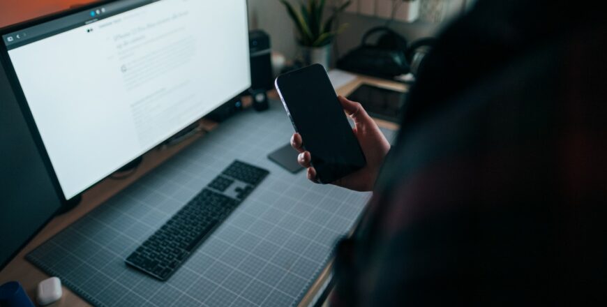 black and silver computer keyboard